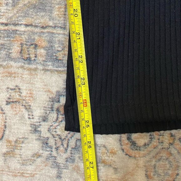 REFORMATION Jeans Black Camille Ribbed Knit Button V-Neck Stretchy Jumpsuit XS - Picture 13 of 13